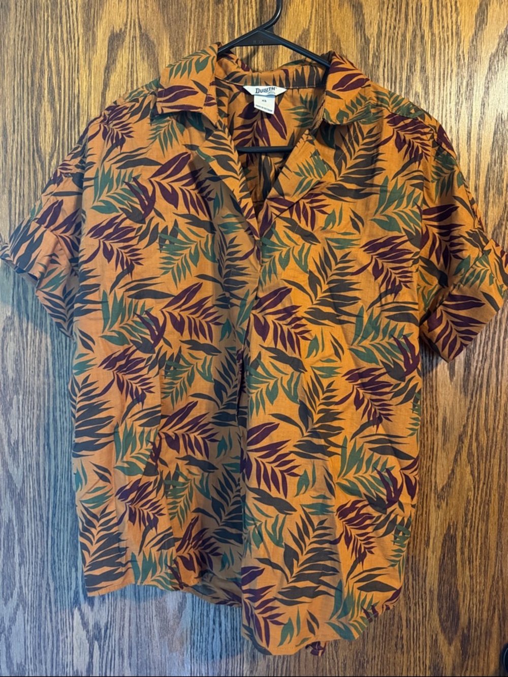 Cute Duluth Blouse with Tropical Print
